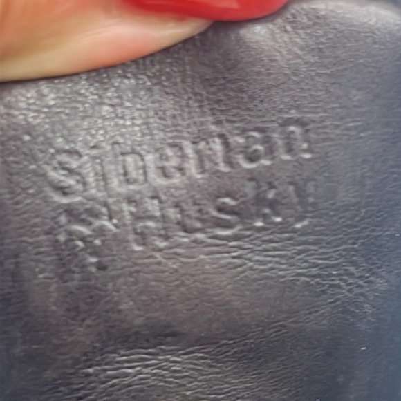 Siberian Husky Winter Ankle Boot Heel Felt Lined Black Leather Size 8 Made in CA - Picture 5 of 11